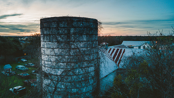 Buda Grain Silo Sunset