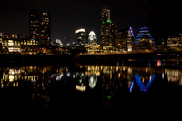 Town Lake At Night