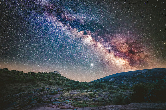 Enchanted Rock Buzzards Milky Way